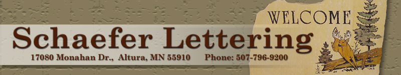 Schaefer Lettering