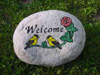 Welcome stones are beautiful indoors as well as outdoors.